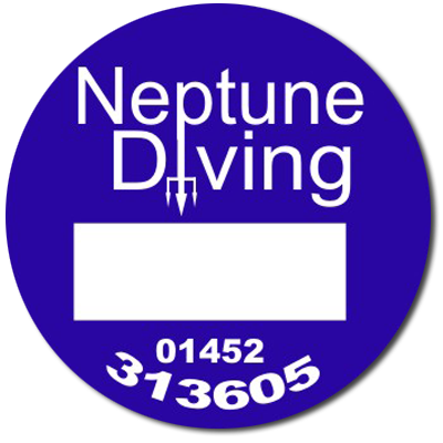 Neptune Diving test sticker